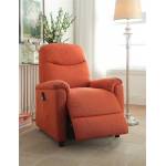Catina Orange Fabric Metal Power Lift Recliner